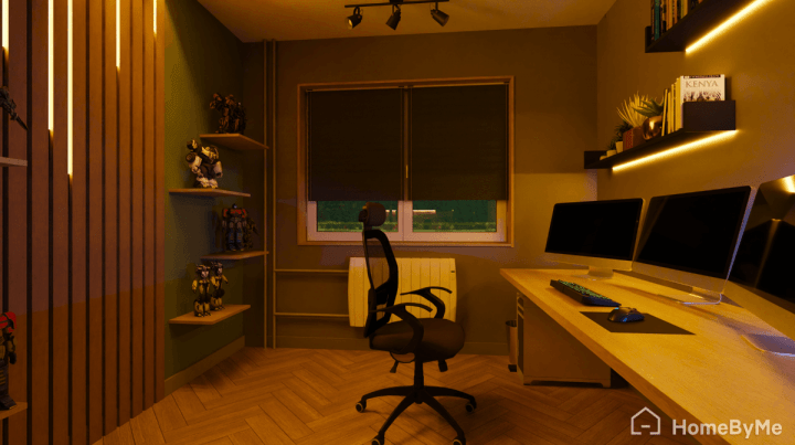 Gaming space in a small studio