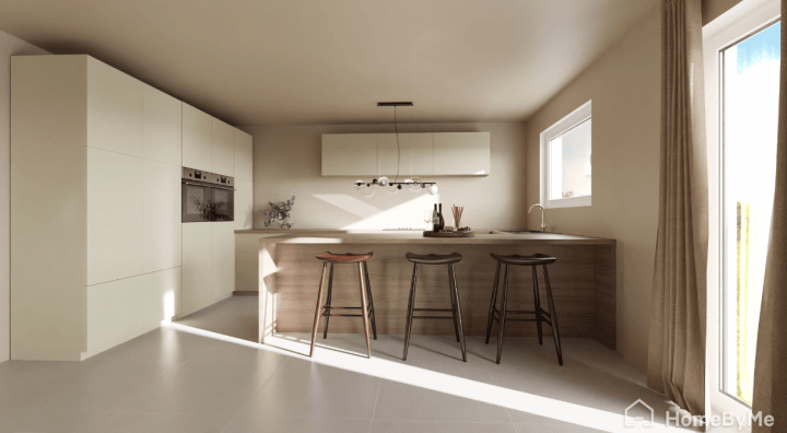 Kitchen remodel with HomeByMe