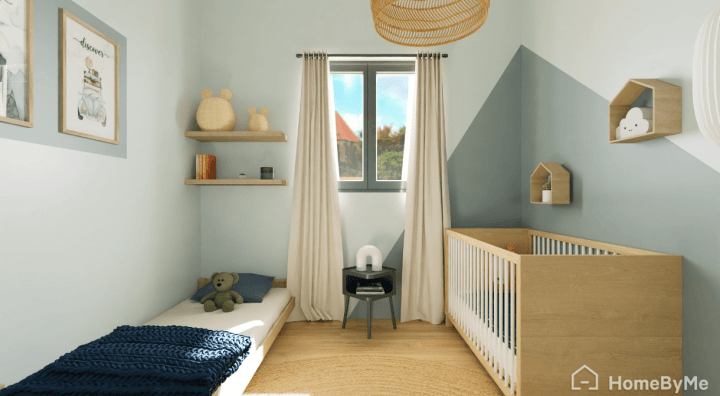 3D plan of a kids room