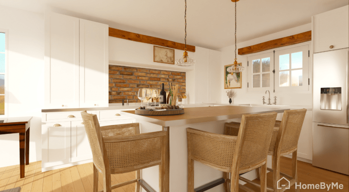 3D design of kitchen