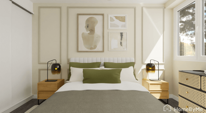 3d plan of bedroom
