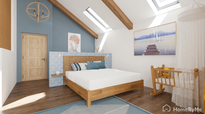 Bedroom for a barndominium