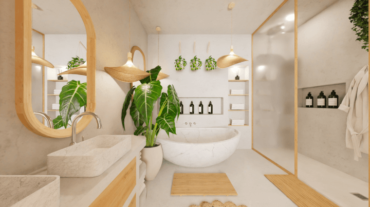 Bathroom plan with software