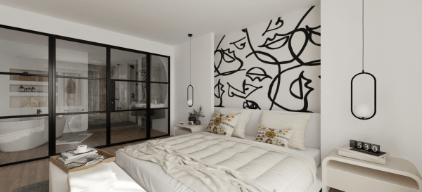 Modern bedroom decor