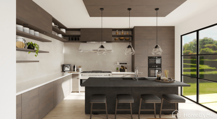 Kitchen island 3D plan