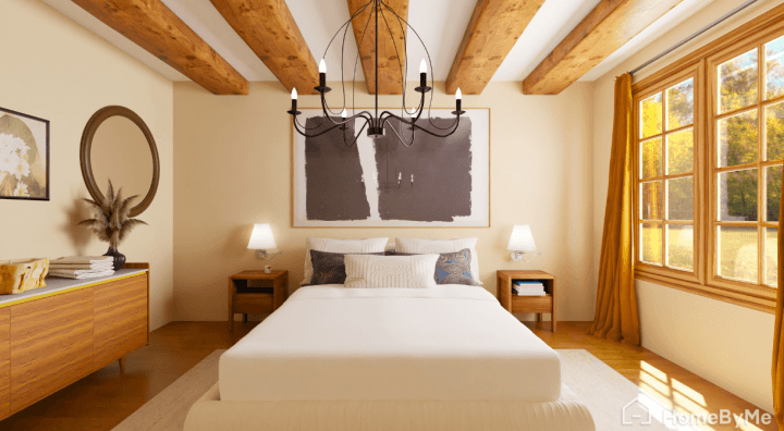 Modern-rustic bedroom style