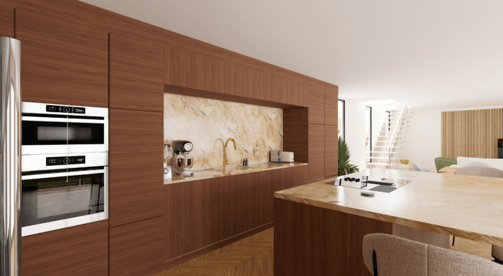 Open layout kitchen