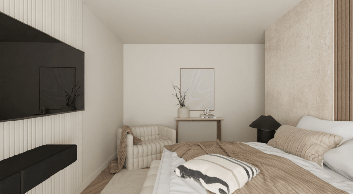 Sleep and lounge bedroom combo