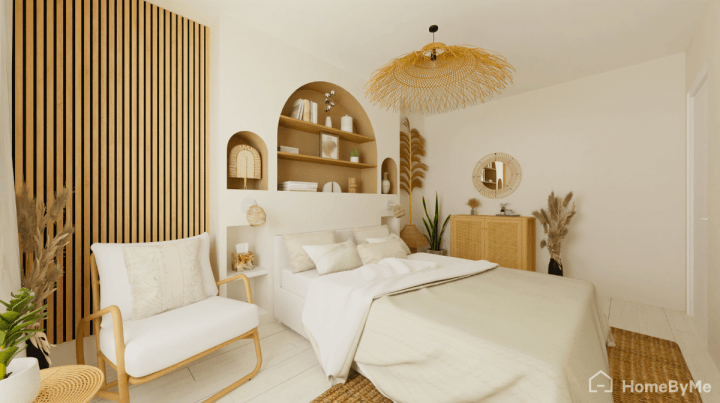 Image of a scandinavian bedroom decor