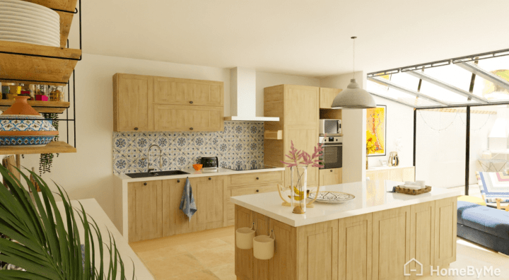 Elegant white kitchen